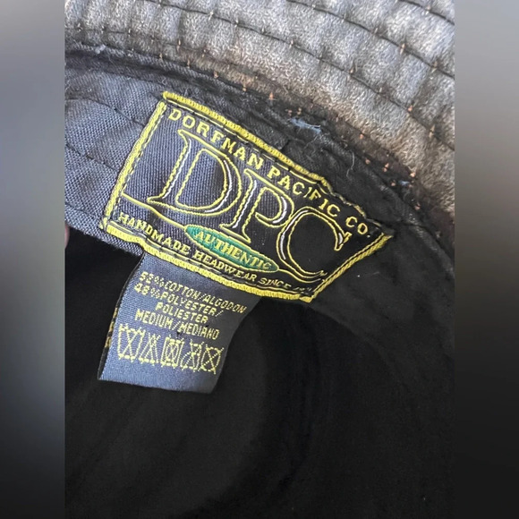 Sold Dorfman Pacific Co. DPC Vegan leather Cotton Western Cowboy Hat Medium - Picture 7 of 7